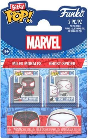 SPIDER-MAN - Bitty Pop 2 Pack 2.5cm - Miles Morales &amp; Gwen