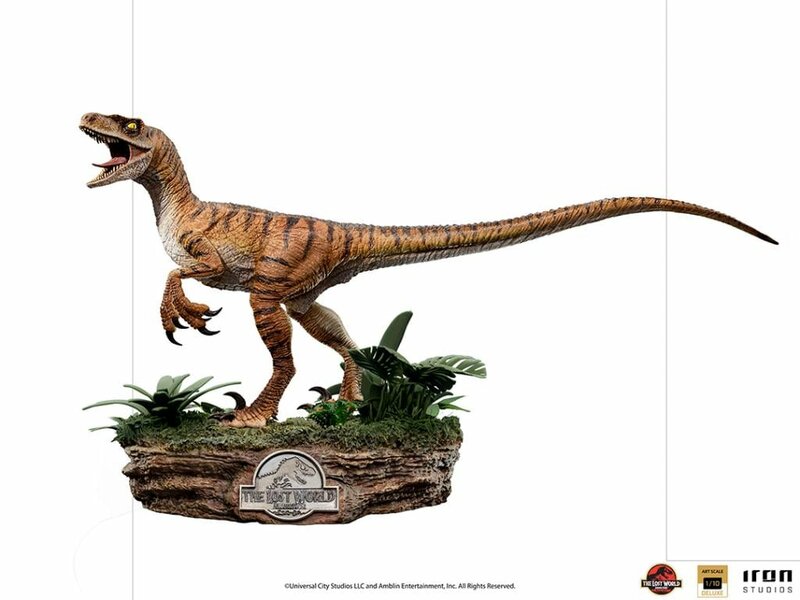 JURASSIC PARK LOST WORLD -Velociraptor Del. -Statue ArtScale 1/10 18cm
