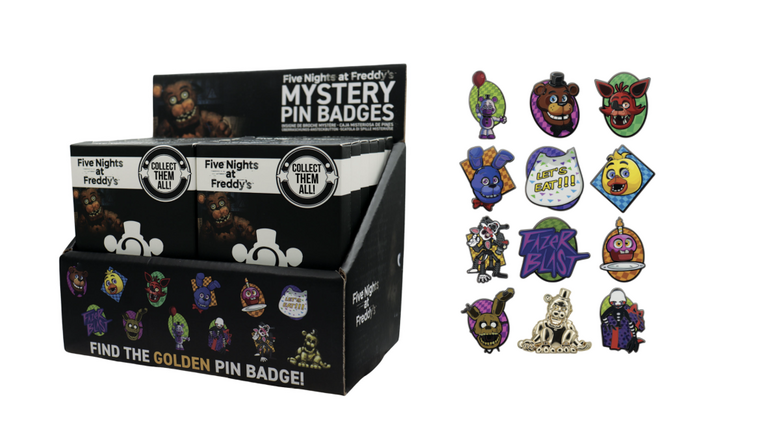 FIVE NIGHTS AT FREDDY&#039;S - Mystery Box of 12 Pin Badge