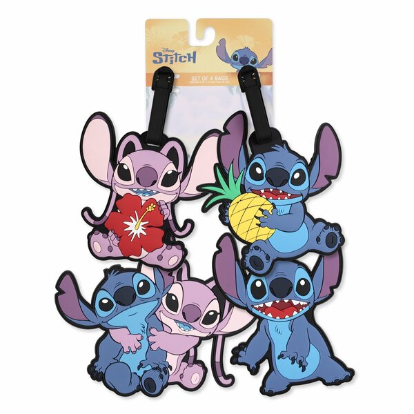 STITCH &amp; ANGEL - Luggage Tag Set - Bagagelabel - 4 Pc