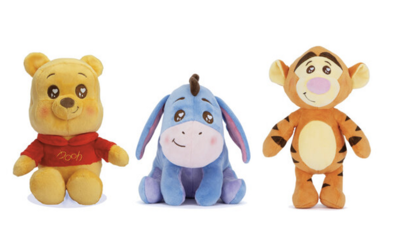 WINNIE &amp; Friends - Kawaii - Assorment of 8 Plushs 25cm - 3 Models