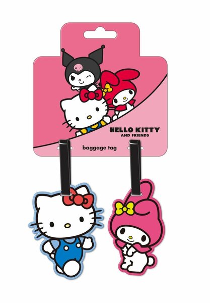 HELLO KITTY &amp; MY MELODY - Luggage Tag Set - 2 Pc.