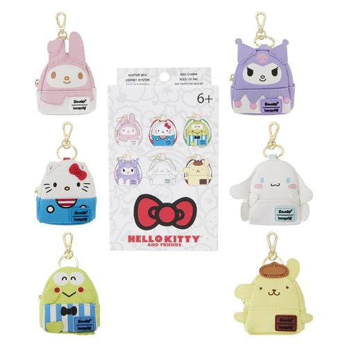 HELLO KITTY - Funko Mistery Box Mini BackpackKeychain - Classi -12 pcs