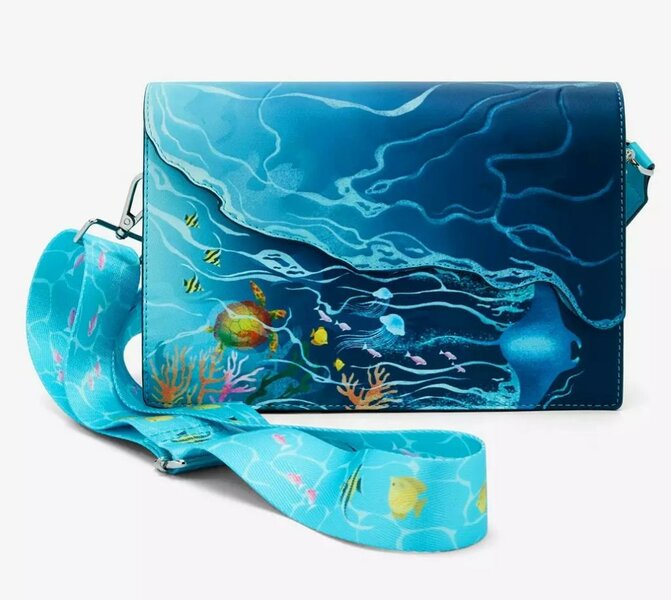 DISNEY - Moana &quot;Water flow&quot; - Handbag Loungefly &#039;Exclusive&#039;