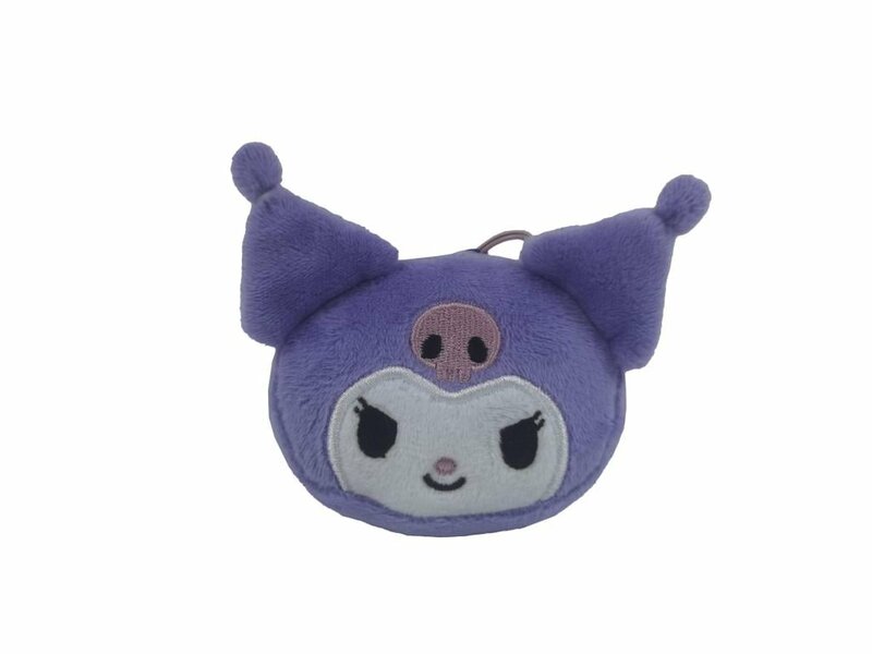 KUROMI - Head - Purple - Mini Keyring Plush