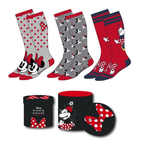 MINNIE - 3 Pairs socks Pack (Size 36-43)