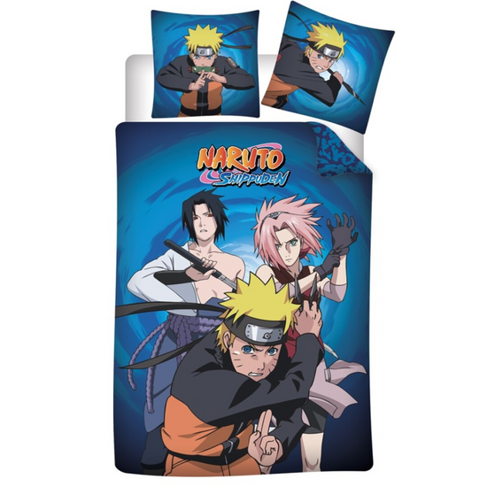 NARUTO SHIPPUDEN - Duvet Cover 140x200cm  - &#039;100% microfiber&#039;