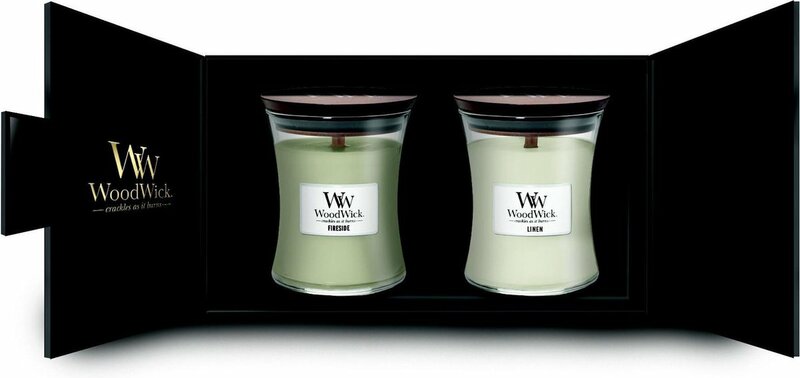 WoodWick Hourglass Geurkaars Deluxe Cadeauset - 2 Medium - 120 branduren
