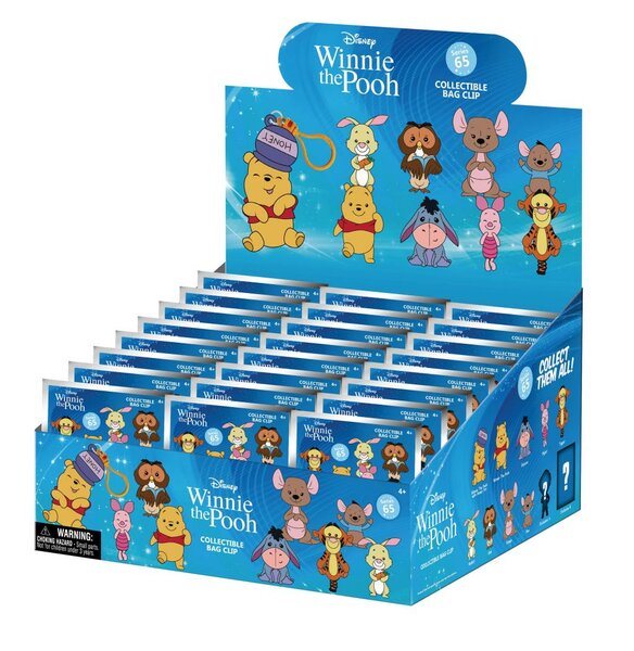 WINNIE THE POOH - Series 2 - 3D Foam Bag Clip (Display 24 Pcs)
