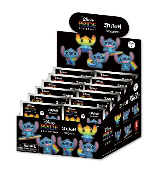 STITCH - Serie 7 - 3D Foam Magnets in blind bags (Display 12 Pcs)