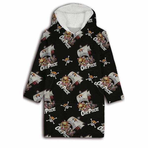 ONE PIECE - Thousand Sunny - Sweat Poncho - Children Size (7-14 Years)