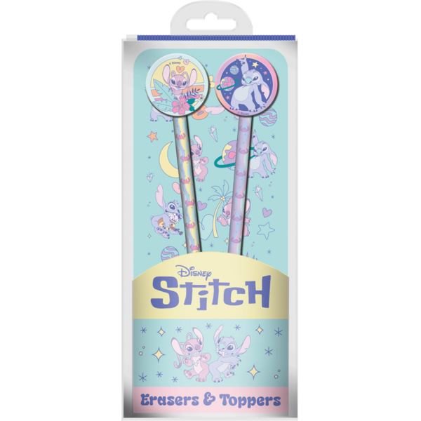 STITCH &amp; ANGEL - Space Rocks - Set of 2 Pencils with Toppers