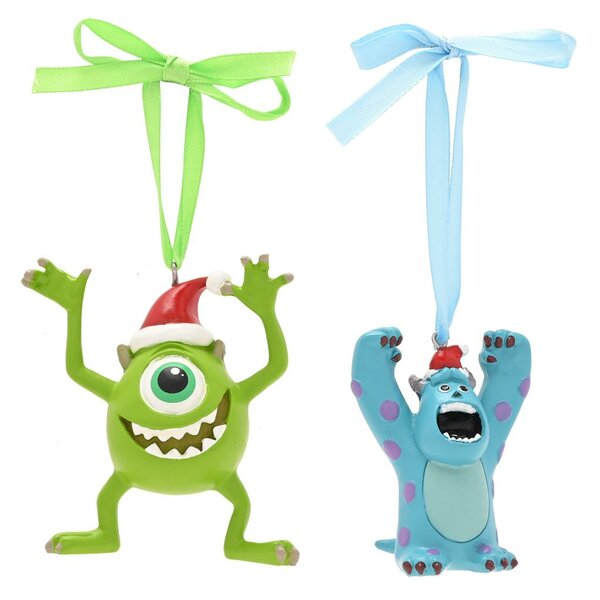 DISNEY - Mike &amp; Sully - Set of 2 Hanging Decoration
