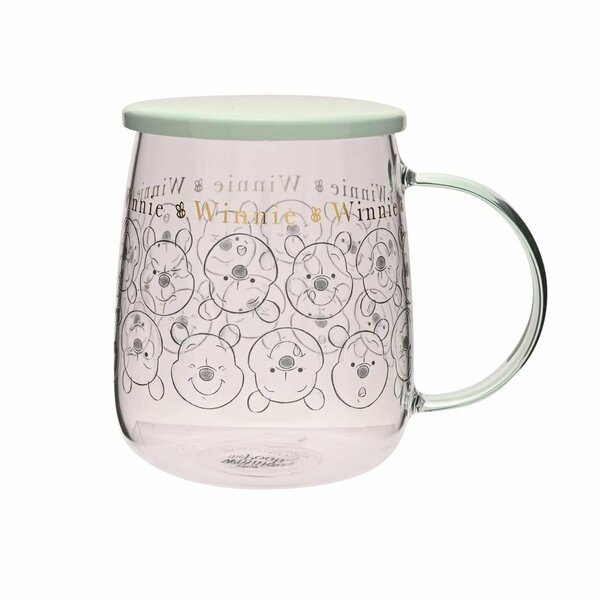 DISNEY - Winnie - Glass Mug with Lid 540ml