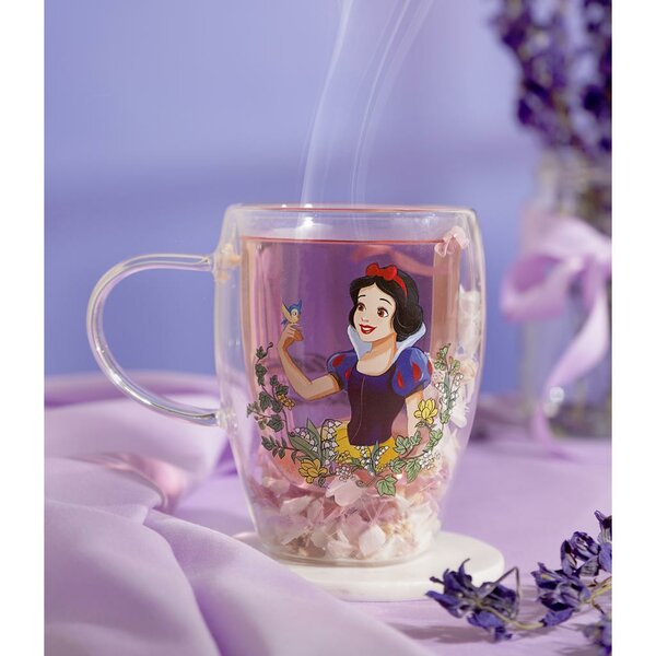 DISNEY PRINCESS - Snow White - Glass with Dried Flowers 300ml