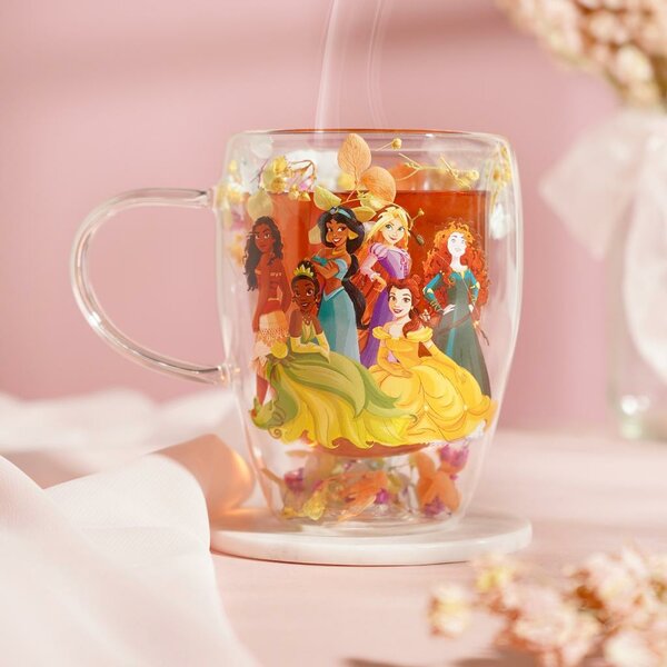 DISNEY PRINCESS - Princess - Glass with Dried Flowers 300ml