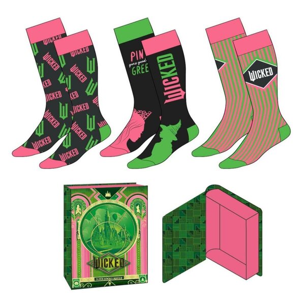 WICKED - Duo - 3 Pairs socks Pack (Taille 36-43)