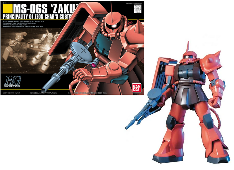 GUNDAM - HGUC 1/144 MS-06S Zaku II Mobile Suit - Model Kit