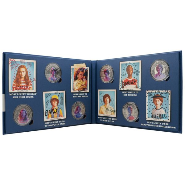 STRANGER THINGS - Yearbook - Album of 6 collection coins