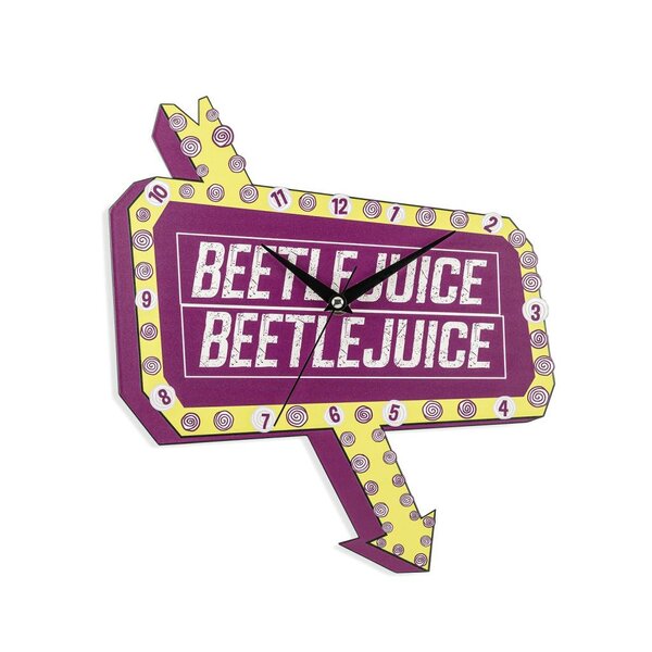 BEETLEJUICE - Sign - Metal Wall Clock