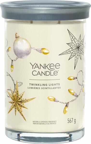 Yankee Candle - Twinkling Lights Large Tumbler Geurkaars - 100 branduren - twee lonten
