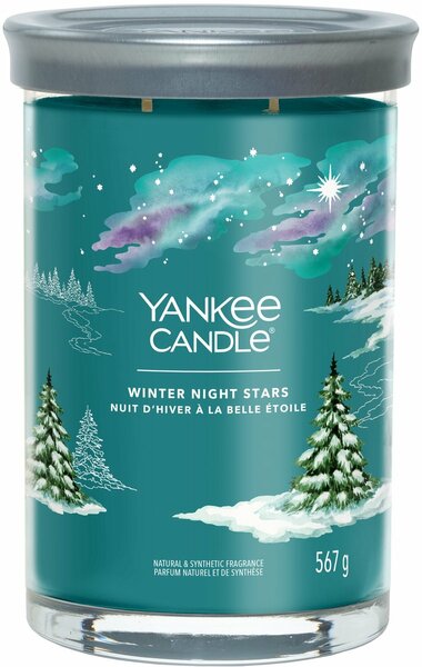 Yankee Candle - Winter Night Stars Large Tumbler Geurkaars - 100 branduren - twee lonten