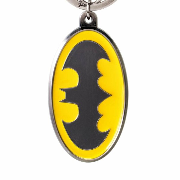 DC - Batman logo coulor - Pewter Keychain