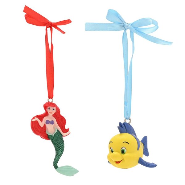 DISNEY - Ariel &amp; Flounder - Set of 2 Hanging Decoration