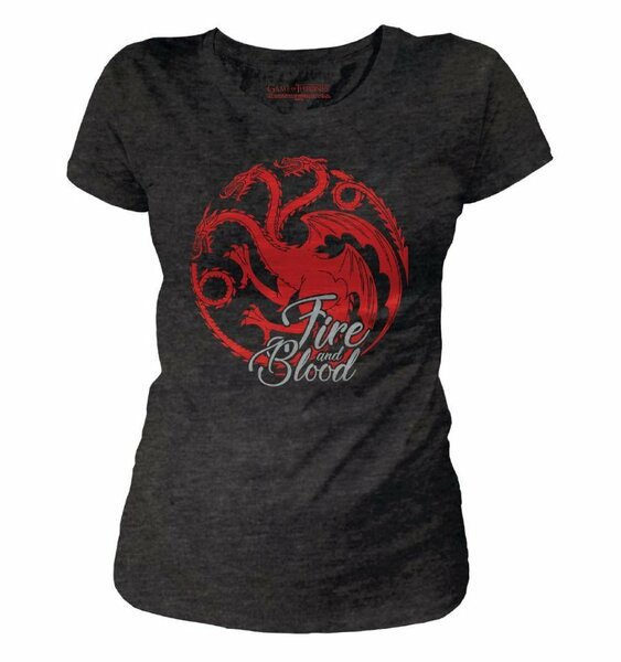 GAME OF THRONES - T-Shirt Targaryen Fire &amp; Blood - GIRL (S)