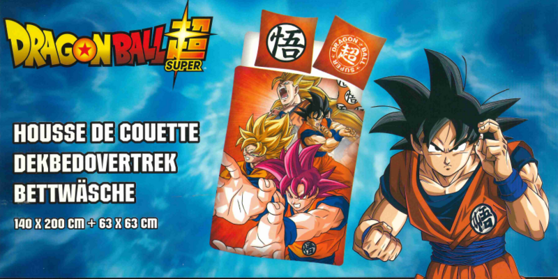 DRAGON BALL SUPER - Goku - Duvet Cover 140x200cm  - &#039;100% Polyester&#039;