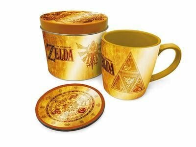 THE LEGEND OF ZELDA - Golden Triforce - Mug &amp; coaster in metal tin