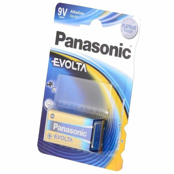 PANASONIC - Piles Alcaline Evolta 9V-6LR61 X 1