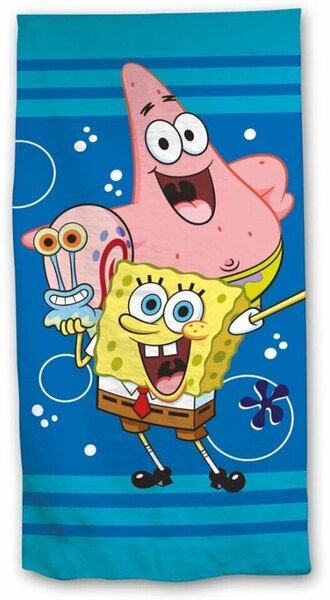 Spongebob blauw Strandlaken 70 x 140 cm