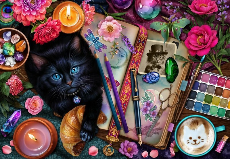 Bluebird Crafty Cats Legpuzzels 1000 Stukjes