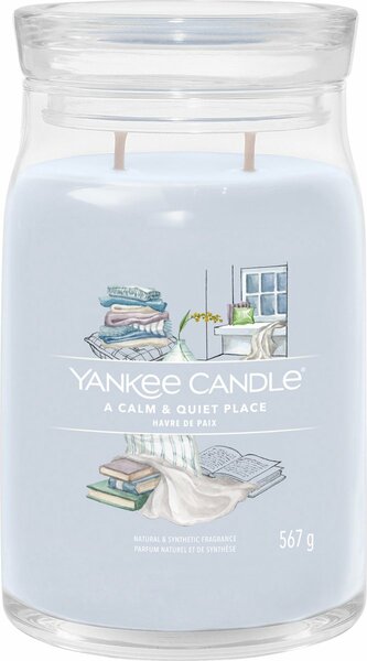 Yankee Candle - A Calm &amp; Quiet Place Large Jar Geurkaars - 90 branduren - twee lonten