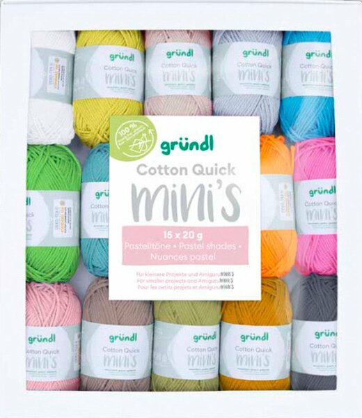 Cotton Quick Mini, 15x20gram pastel