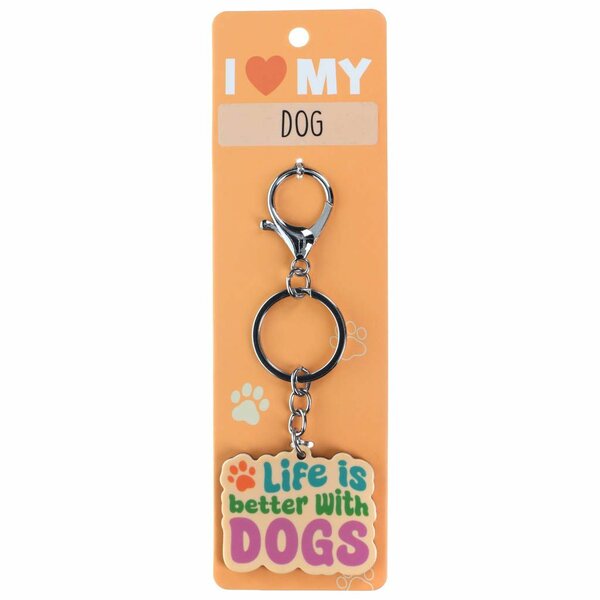 I love My - Life is better with Dogs - Sleutelhanger