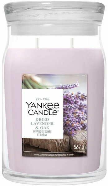 Yankee Candle - Dried Lavender &amp; Oak Large Jar - tot 80 branduren