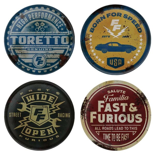 FAST &amp; FURIOUS - Set of 4 Coasters - Limited Edition FAST &amp; FURIOUS - Set of 4 Coasters - Limited Edition