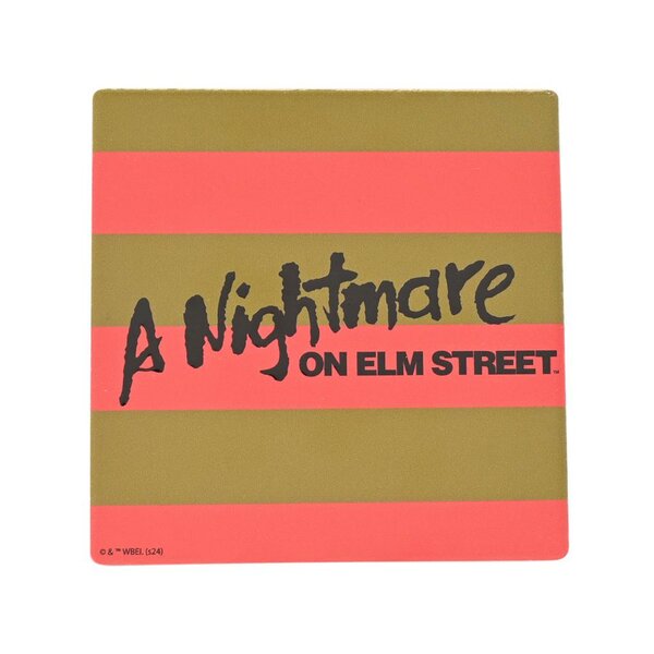 A NIGHTMARE ON ELM STREET - Freddy Stripes - Ceramic Square Coaster A NIGHTMARE ON ELM STREET - Freddy Stripes - Ceramic Square Coaster