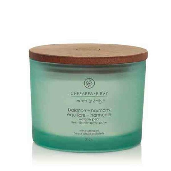Chesapeake Bay Candle Balance &amp; Harmony &ndash; Waterlily Pear 3-Wick Candle