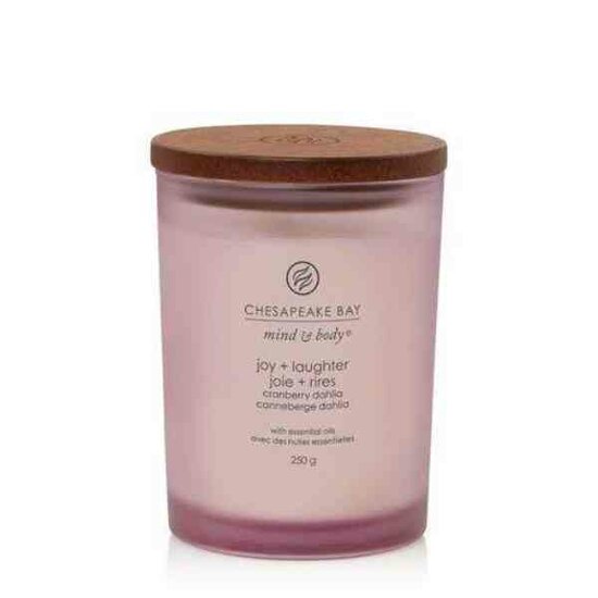 Chesapeake Bay Candle Joy &amp; Laughter &ndash; Cranberry Dahlia Medium Candle