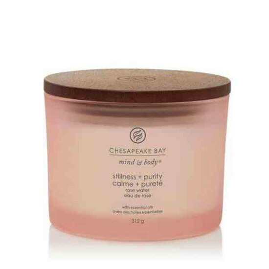 Chesapeake Bay Candle Stillness &amp; Purity &ndash; Rose Water 3-Wick Candle