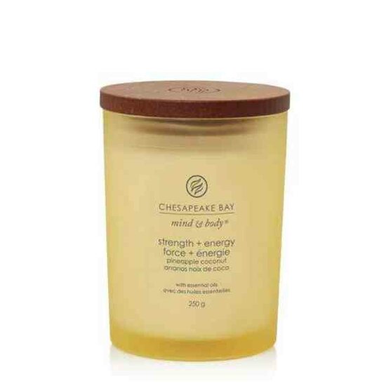 Chesapeake Bay Candle Strength &amp; Energy &ndash; Pineapple Coconut Medium Candle