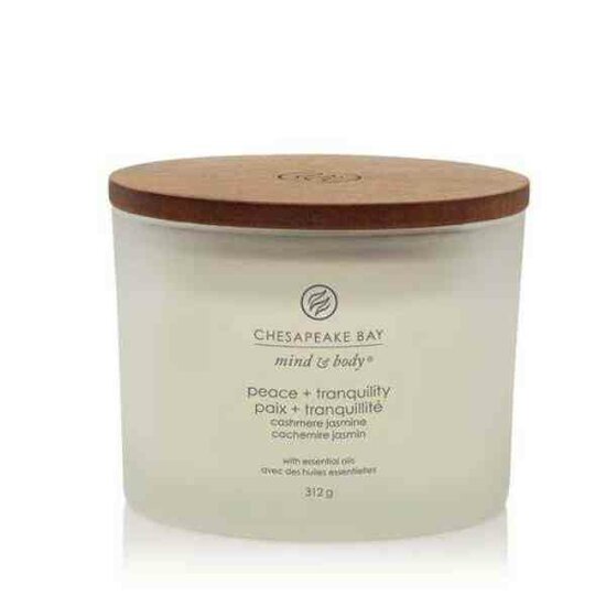 Chesapeak Bay Candle  Peace &amp; Tranquility &ndash; Cashmere Jasmine 3-Wick Candle