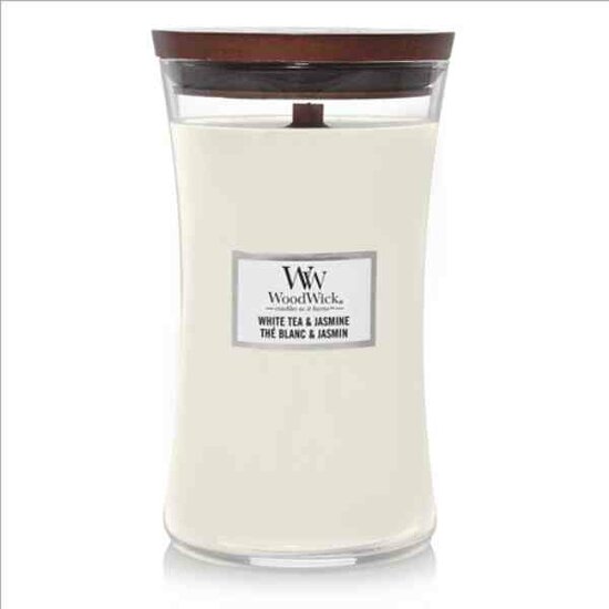 WoodWick White Tea &amp; Jasmine Large Candle