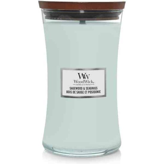 WoodWick Sagewood &amp; Seagrass Large Candle