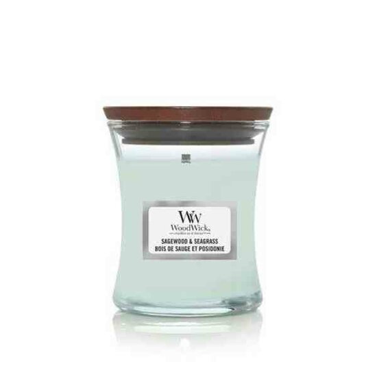 WoodWick Sagewood &amp; Seagrass Mini Candle
