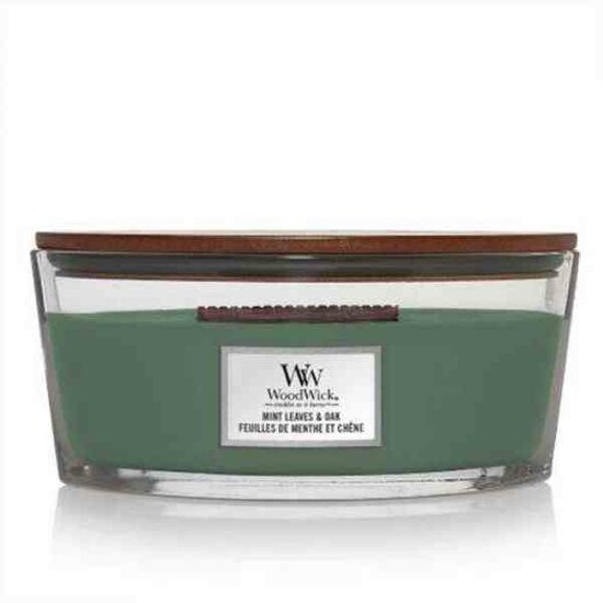 WoodWick Mint Leaves &amp; Oak Ellipse Candle