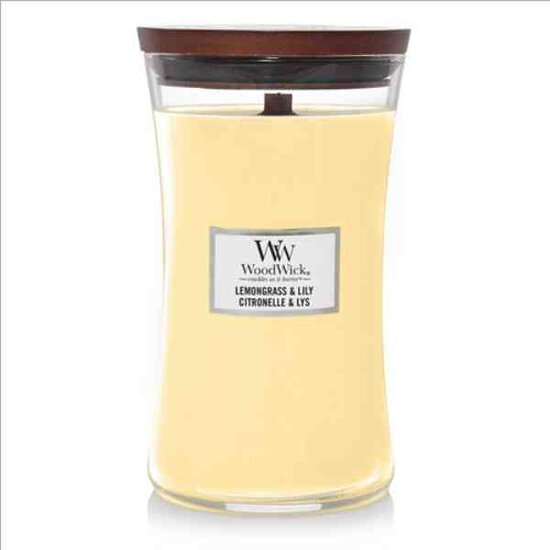 WoodWick Lemongrass &amp; Lily Large Candle